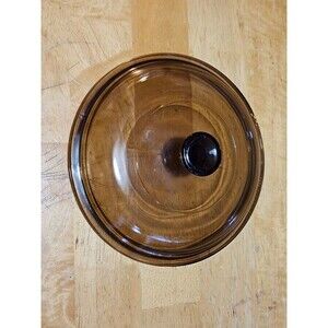Vintage Pyrex Replacement Lid Pyrex Vision V1.5C Brown EUC